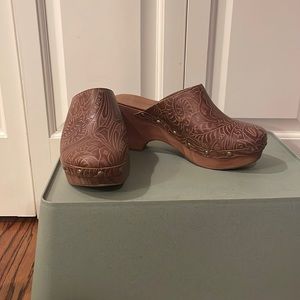 Sundance catalog product by Five Worlds tooled wedge clog